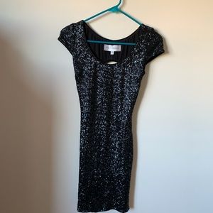 Dress The Population Black Sequined Dress XS
